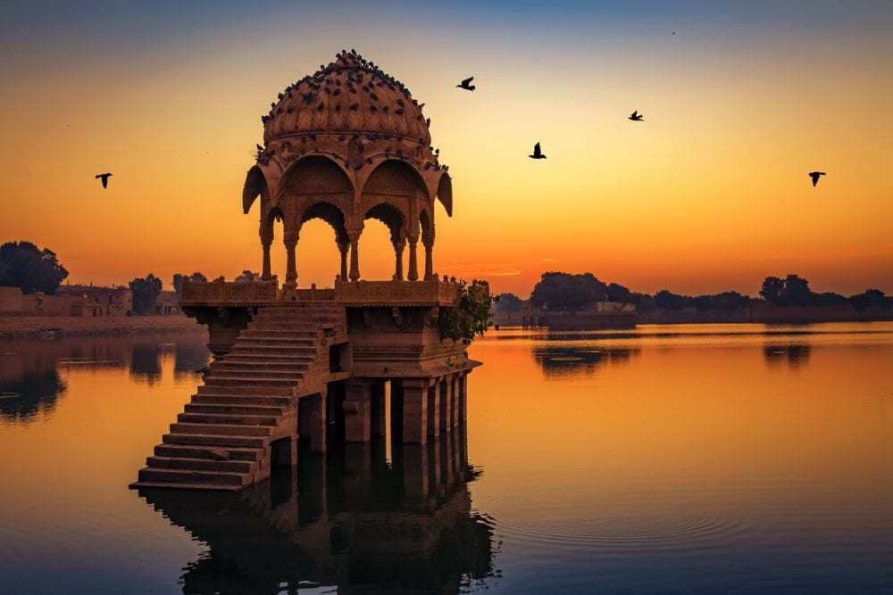 Der Gadisar See von Jaisalmer auf einer Rajasthan Individualreise Der Gadisar See von Jaisalmer auf einer Rajasthan Individualreise