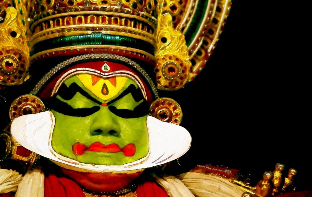 Traditionelle Kathakali Aufführung Traditionelle Kathakali Aufführung
