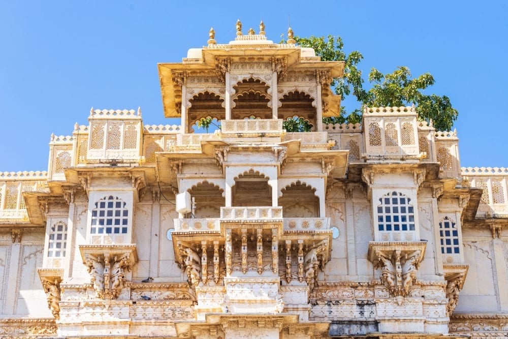 Der Stadtpalast von Udaipur, Rajasthan Der Stadtpalast von Udaipur, Rajasthan