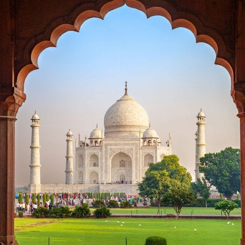 Das Taj Mahal in Agra