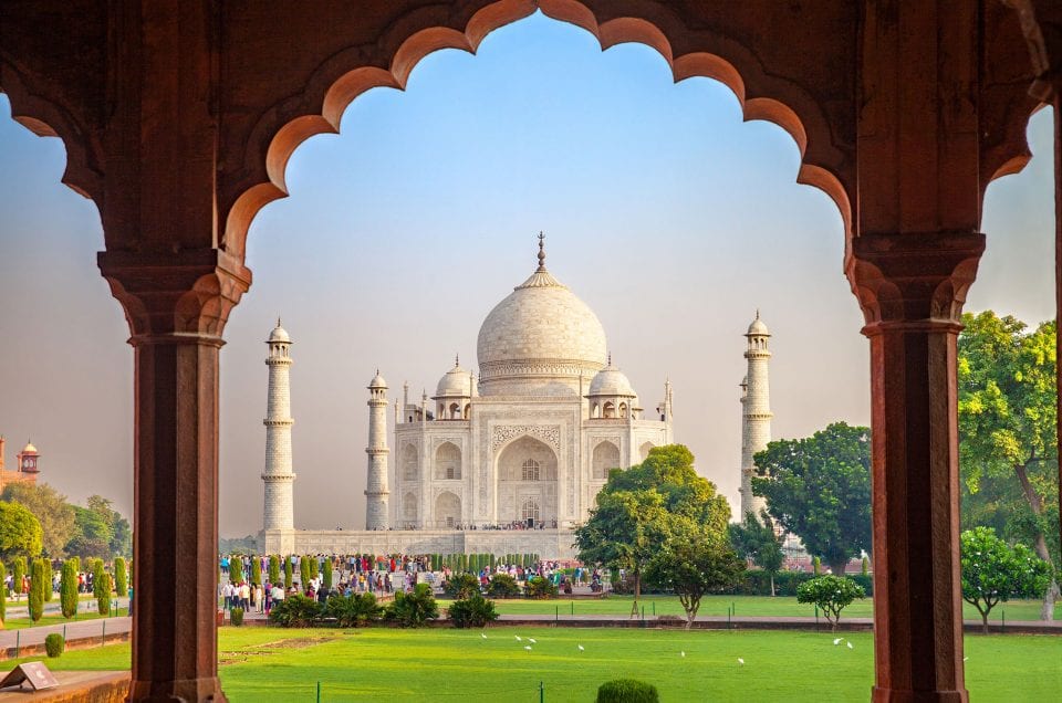 Das Taj Mahal in Agra