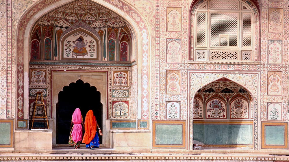 Das prachtvolle Ganesh Pol im Amber Fort
